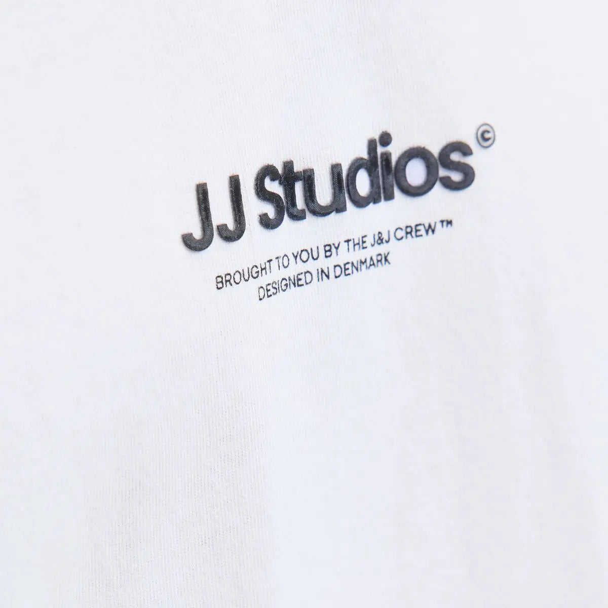 Duży męski t-shirt  koszulka z nadrukiem krótkim rękawem Jack &amp; Jones 12279591 biała
