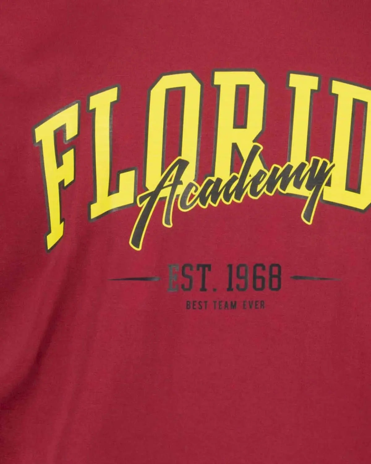Duży męski t-shirt koszulka z nadrukiem Florida Adamo 131613-590 czerwona
