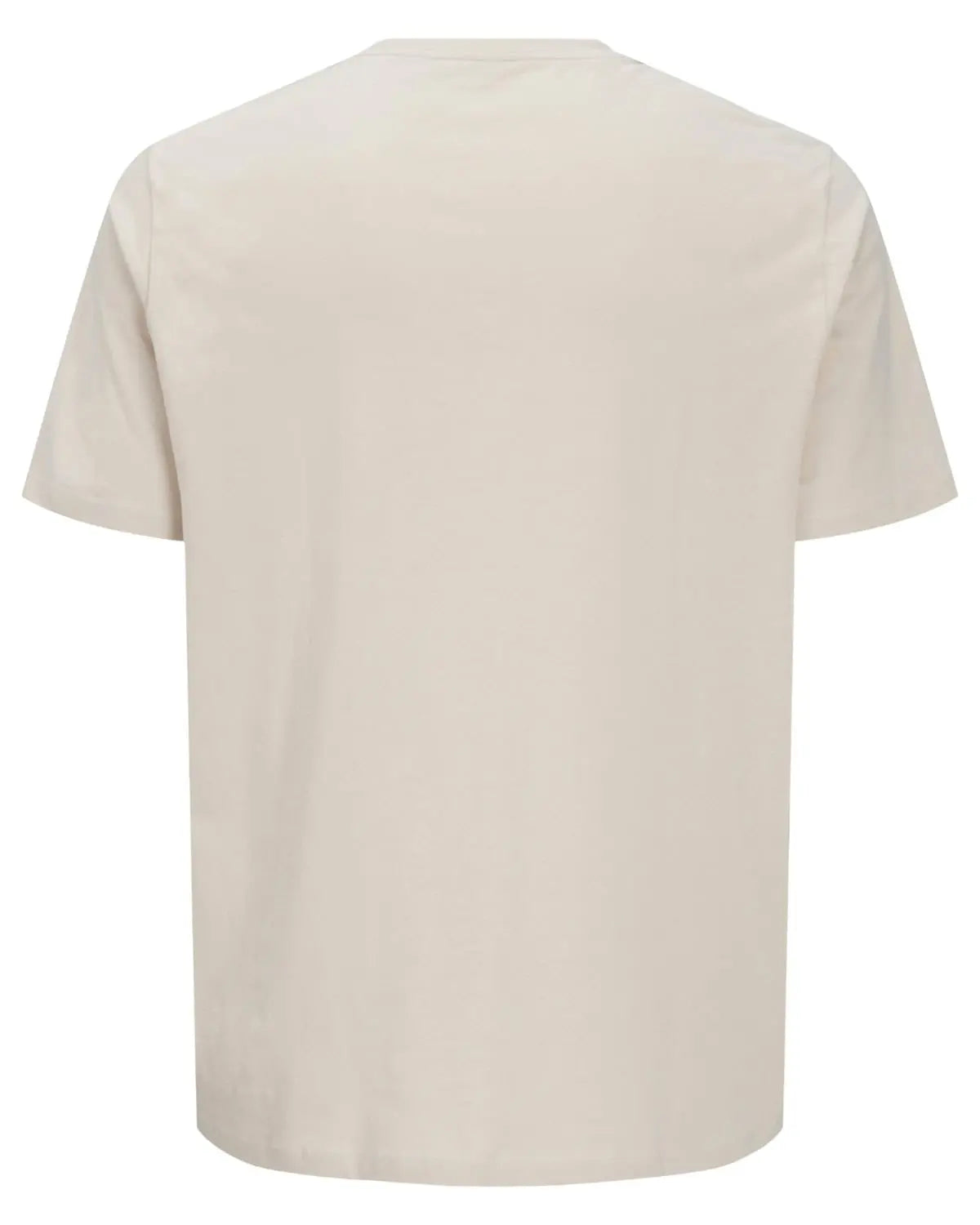 Duża męska koszulka t-shirt z nadrukiem Jack &amp; Jones 12295977 beżowy