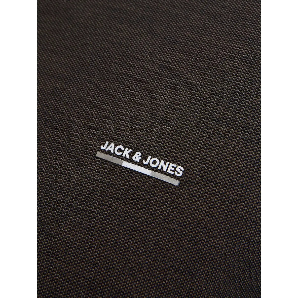 Duża męska koszulka polo z długim rękawem Jack &amp; Jones 12287555 brązowa
