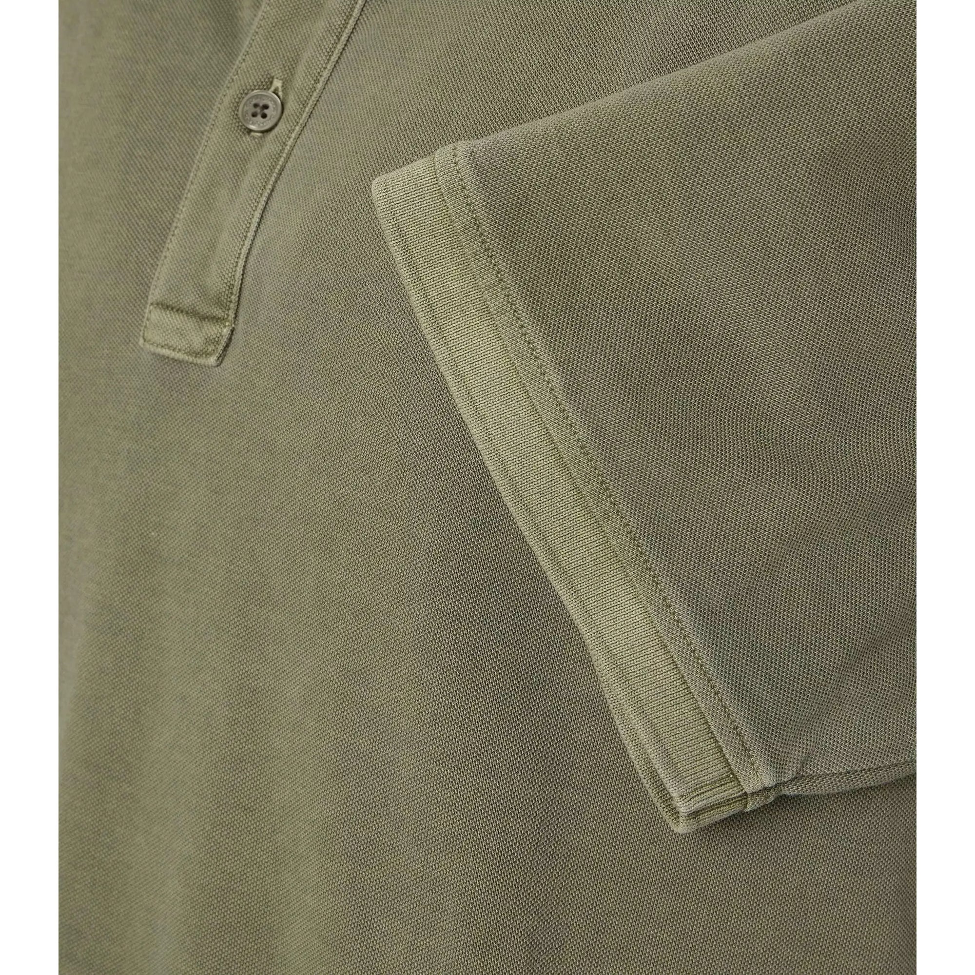 Duża męska koszulka polo z kołnierzykiem gładka Casa Moda 954438100-336 khaki