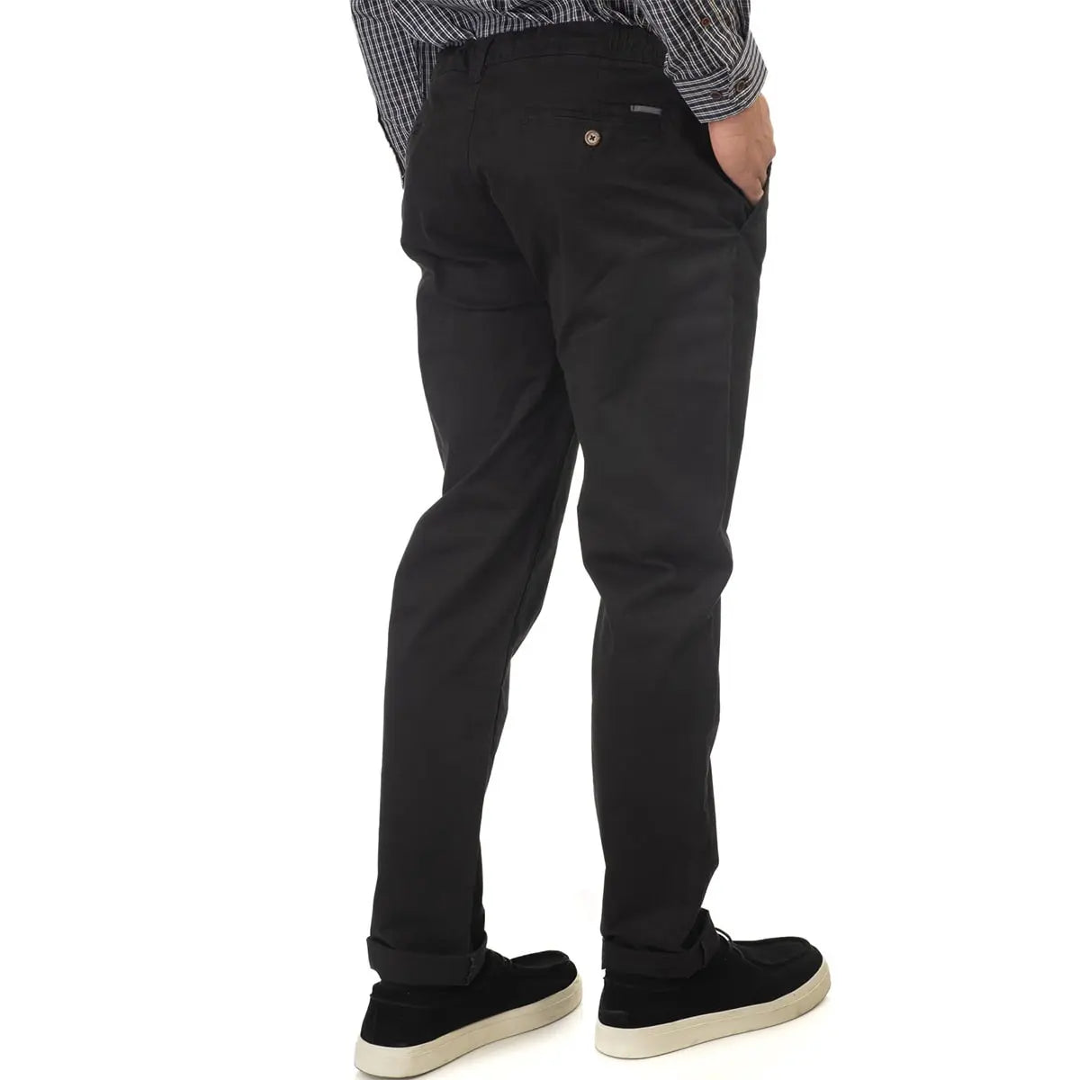 Duże męskie spodnie chinosy Double Urban Outfitters CP-4015 czarne
