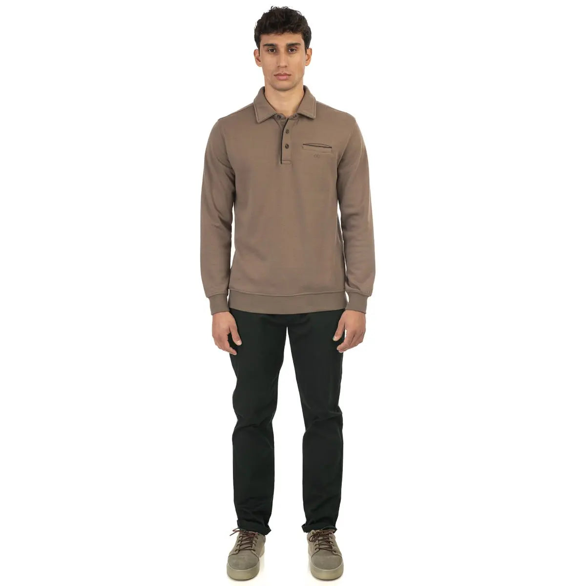 Duże męskie spodnie chinosy Double Urban Outfitters CP-4015 khaki